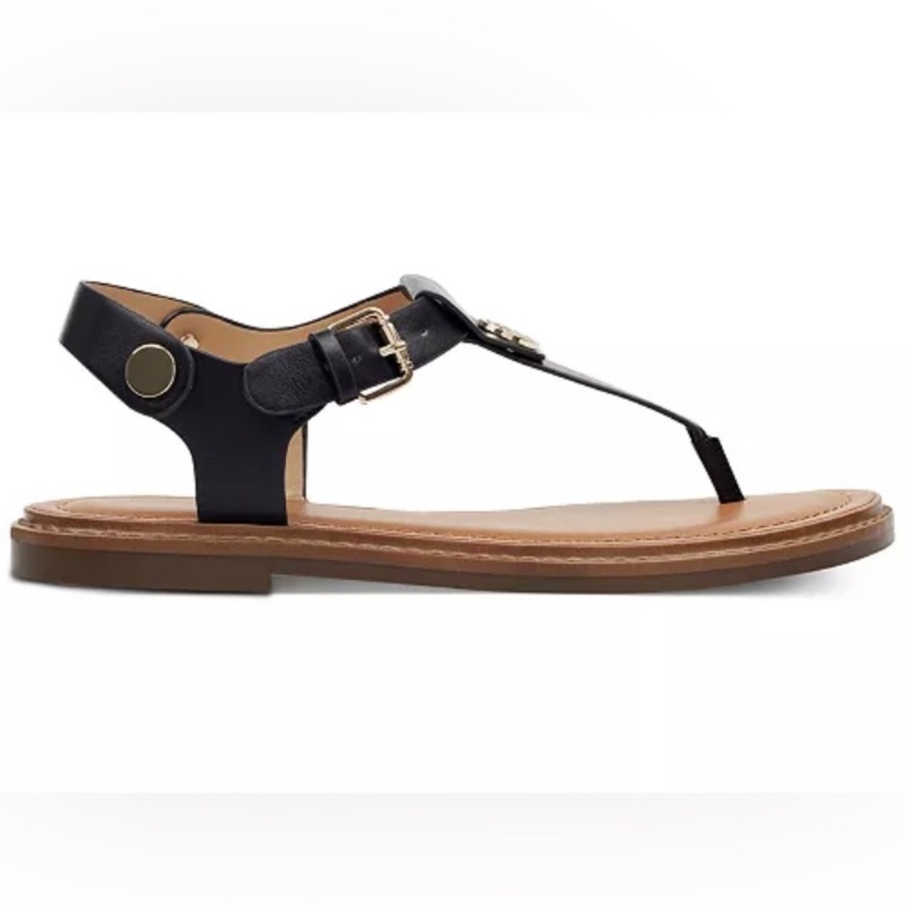 Tommy Hilfiger Bennia womens size 6.5 black sandals-NEW - Picture 2 of 5